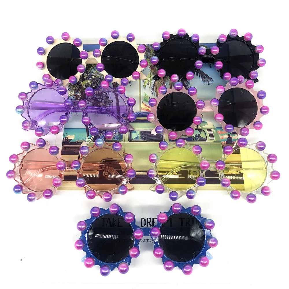 

ZAOLIHU Радужная жемчужина Детские Солнцезащитные От 4 до 14 лет детская одежда летние Великолепные Круглые Детские Eeyglasses UV400 солнцезащитные очки Gafas