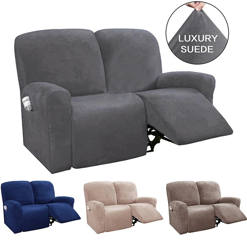 All-inclusive 2 Seat Recliner Sofa Chair Cover Non-slip Sofa Slipcover Elastic Recliner Sofa Cover for Living Room Couch Cover