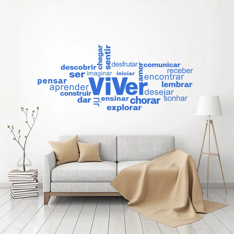 Наклейки Viver виниловые наклейки на стены настенные художественные обои португальский настенный Декор Гостиная домашний декор декоративный плакат 40 см x 93 см