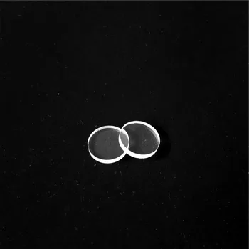 

Circular shape clear quartz discs quartz lens OD25
