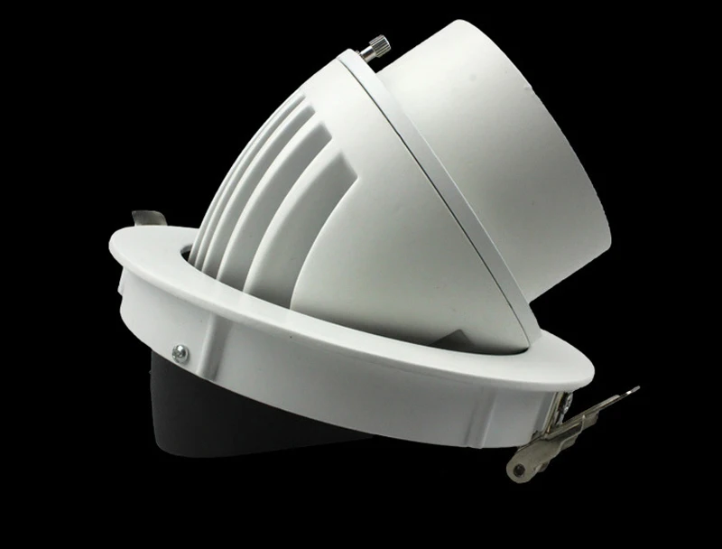 12 개/몫 35W 45W LED 트렁크 빛 110V 220V LED 짐벌 빛 COB 통 LED 짐벌 램프 회전 Led 통 조절