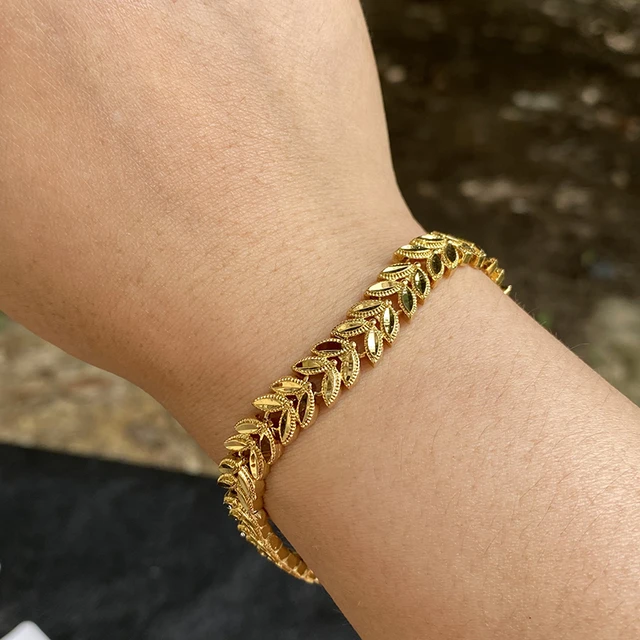 Cuban Chain Bracelet,mens Jewelry,mens Bracelet,thailand Gold Bracelet,baht  Chain 22K 24K Yellow Gold Plated,asia Gold Jewelry,birthday Gift - Etsy