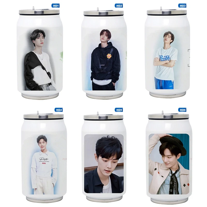 

Creative Stainless Steel Chen Qingling Wang Yibo Xiaozhan Thermos CANS Portable Unisex Students Personality Trendy Cup