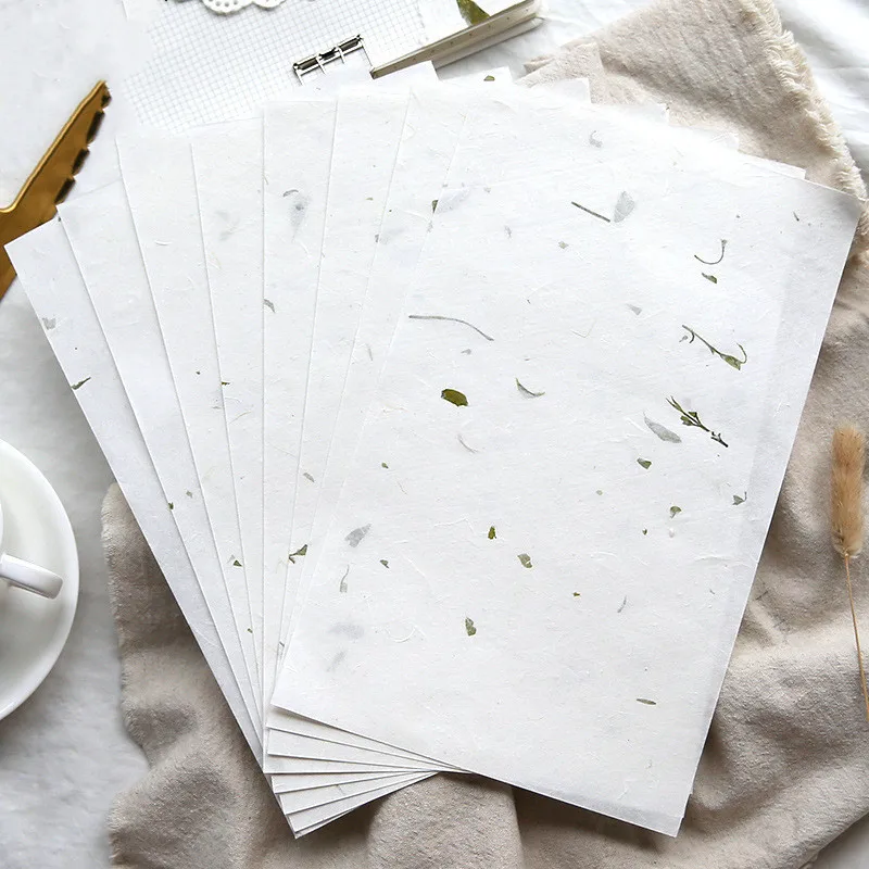 Vintage Style Flower Plant Scrapbook Decoration Tissue Paper DIY Crafts Bookmark Floral Collage Special Paper Material 10PCS scrapbook paper craft paper scrapbooking material scrapbook materials scrapbooking paper