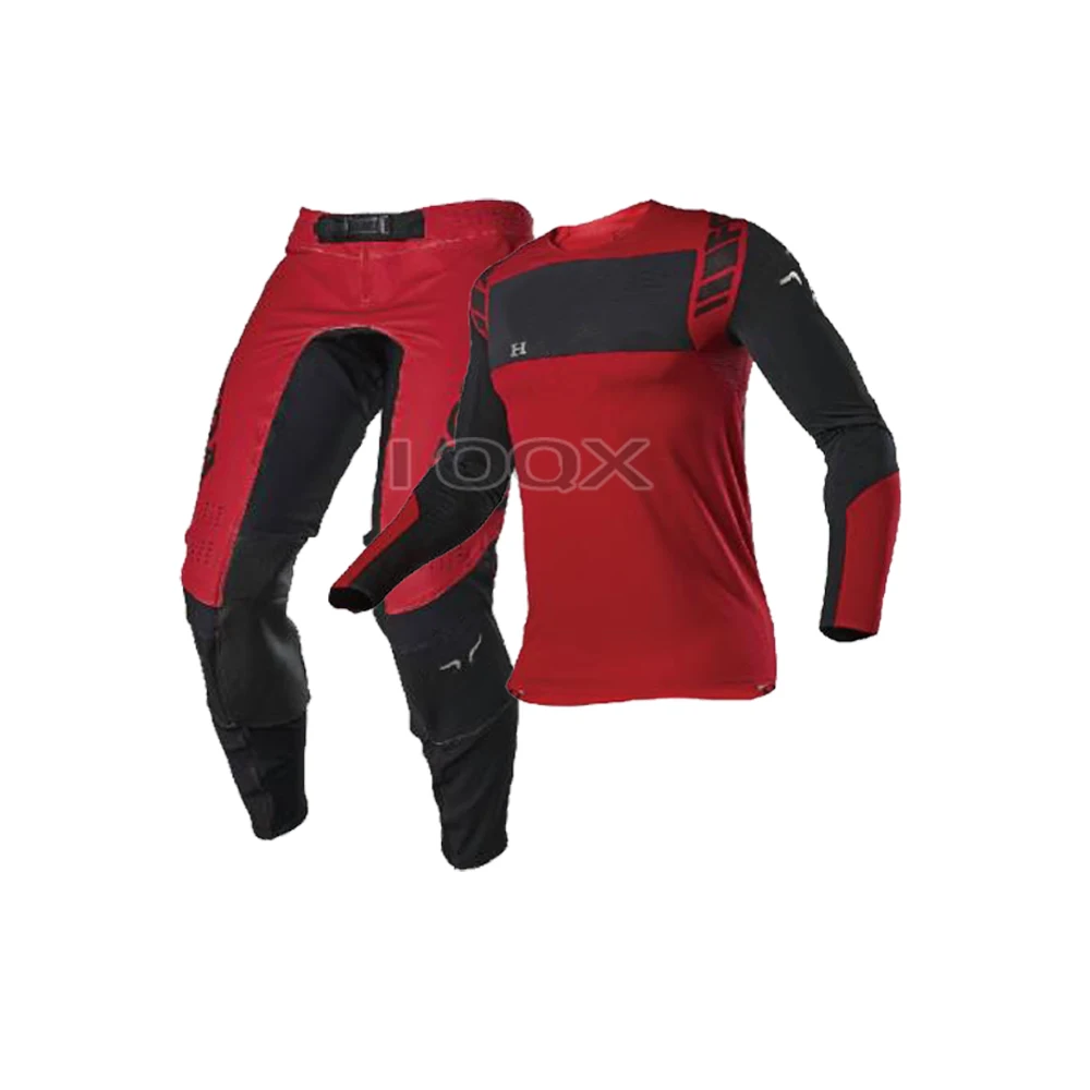 New 2021 TROY Fox Dirt Bike Motocross Gear Set For Honda Motorbike Racing Team Jersey Pants Combo ENDURO MX Cross Suit