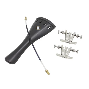 

Set Instrument Tailpiece+Tail Rope+Fine-Tuning for 3/3 4/4 Violin Parts