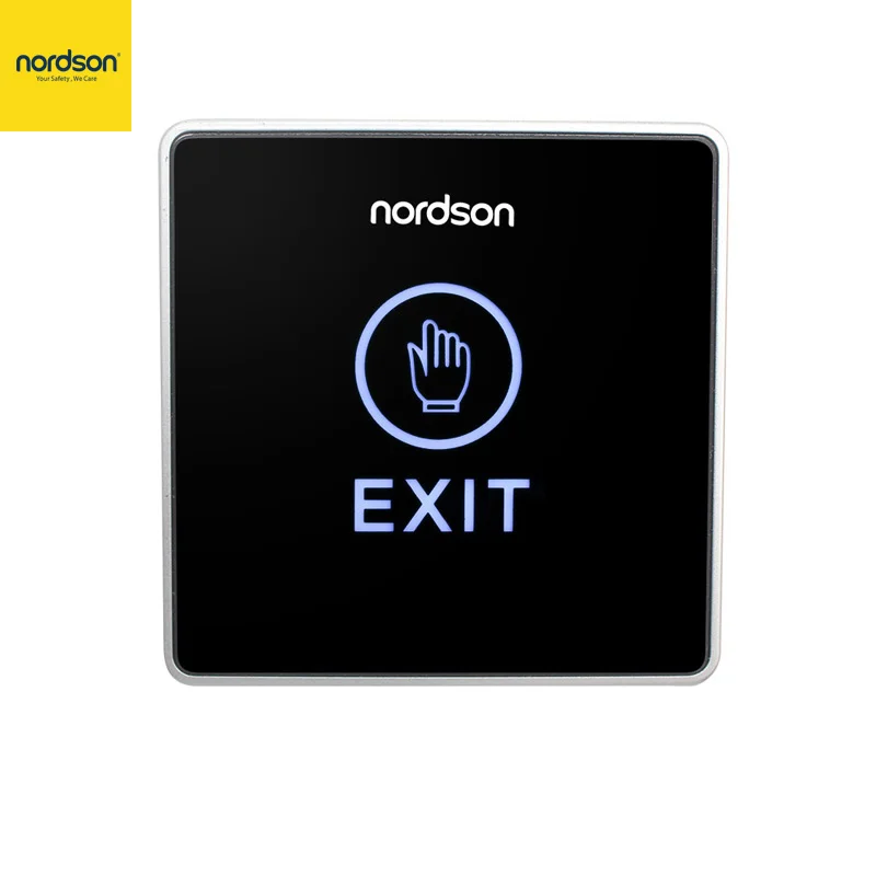 

Nordson Original Door Exit Button Touch Switch Push Release For Access Control System Signal LED Indicator Output NO,NC, COM