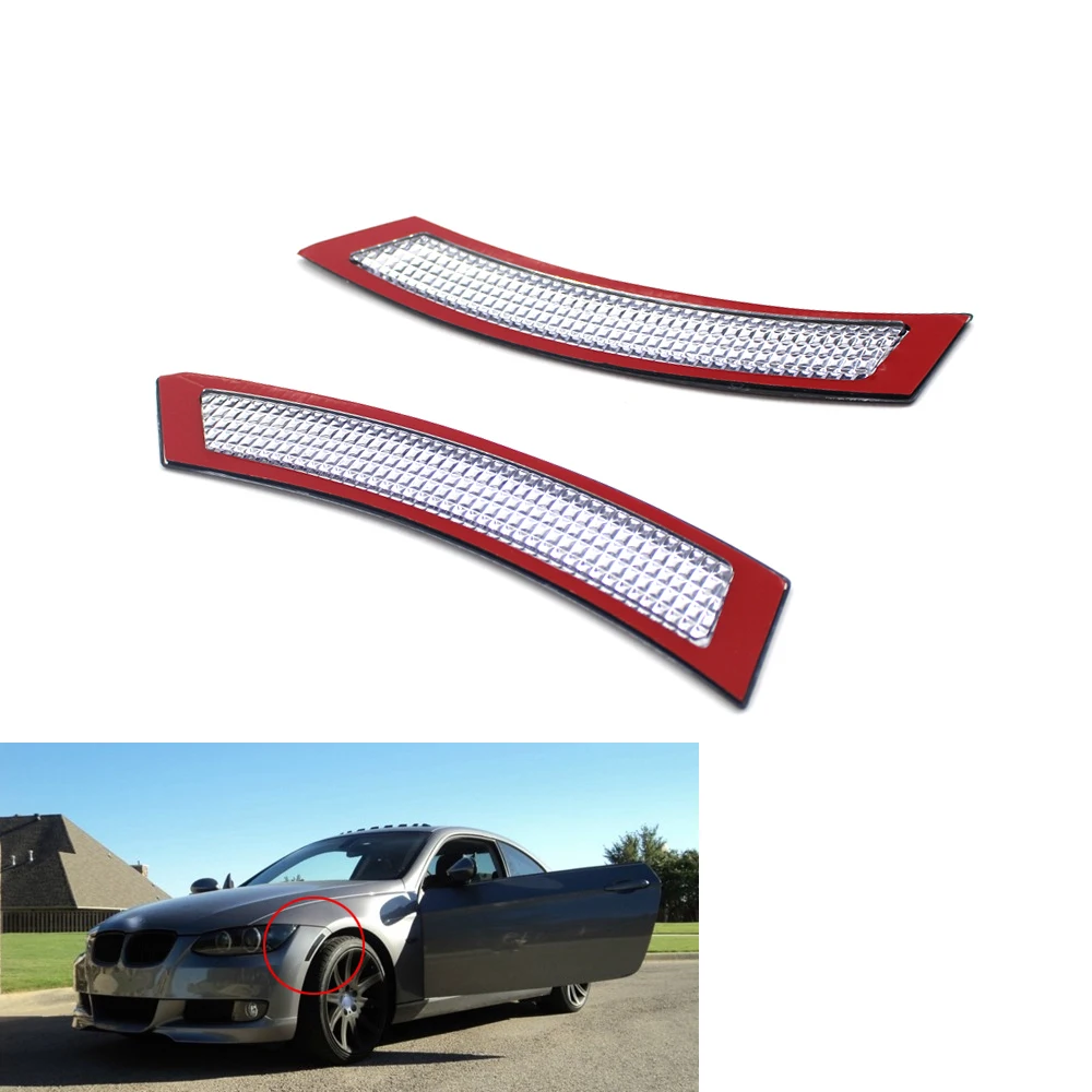Clear Front Bumper Side Reflector Light for BMW 3 Series E92 Coupe / E93 Convertible 2006-2009 328i 335i US version | Автомобили и