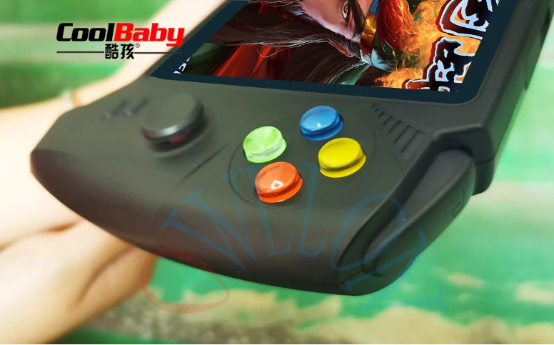 CoolBaby портативный игровой плеер 7 дюймов экран двойной рокер Ретро Классический Видео игровой плеер для аркадной игровой консоли для GBA NES FC