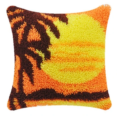 #^Special Price Latch Hook Cushion Sun Pattern Pillow Case Crochet Art & Crafts Acrylic Yarn for Embroidery Sofa Bed Cushion Cover Home Decor #^Special Price Latch Hook Cushion Sun Pattern Pillow Case Crochet Art & Crafts Acrylic Yarn for Embroidery Sofa Bed Cushion Cover Home Decor