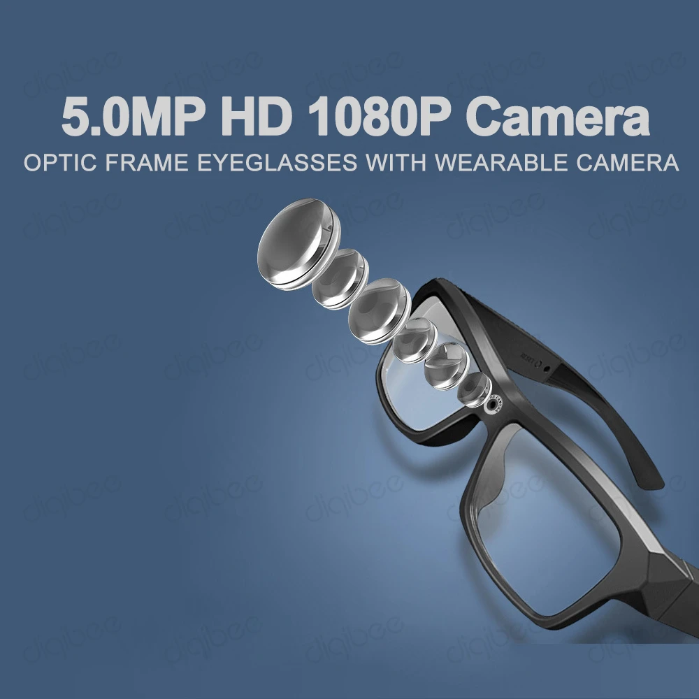 Уличные очки с оправой TR90 умные HD 1080P мини камерой Автомобильный