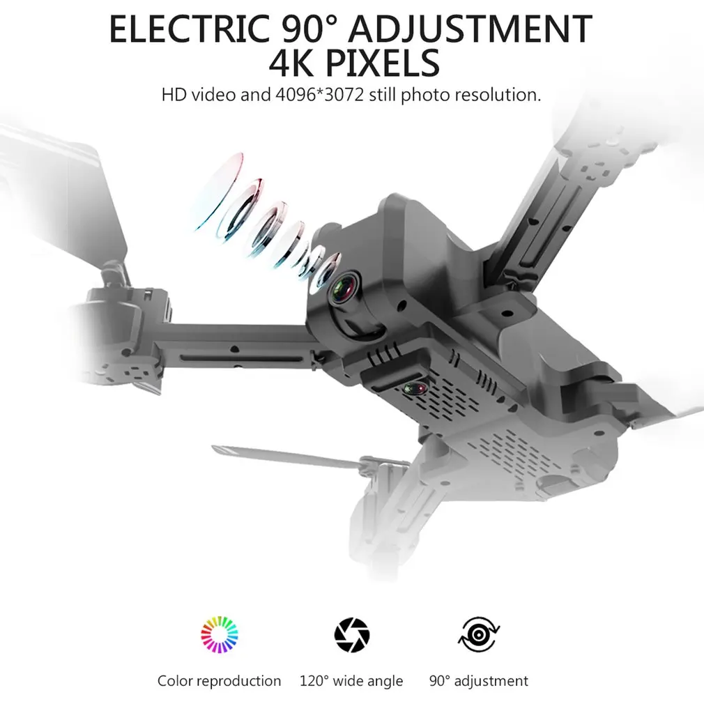

Hot KF607 RC Drone Optical Flow Pressure Altitude Hold WiFi Wide-angle Electric Adjustment 1080P/4K Camera FPV LED Lights Drone
