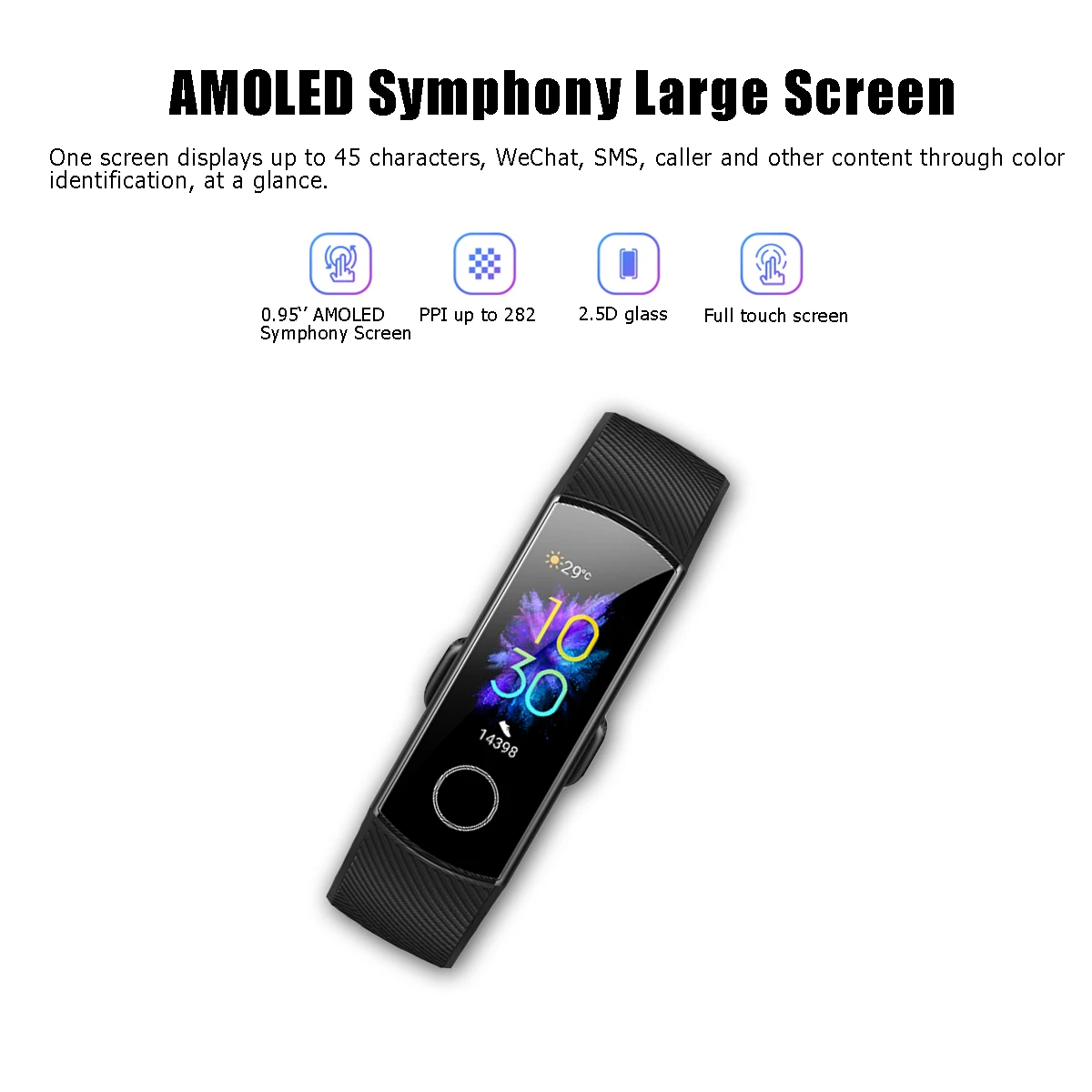 Смарт-часы huawei Honor band 5 AMOLED Смарт-часы huawei кровяное кислородное сердце яростный ftness трекер сна swiming sport trakcer gps