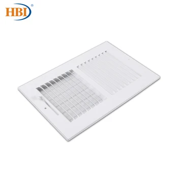 

HBI 2Way W10" x H8" Straight-Blade Ventilation Grille Air Outlet Valve Air Supply Register Air Vent Cover Steel Ceiling/Sidewall