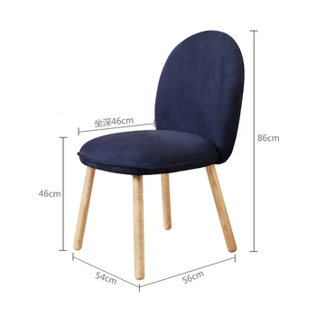 

Nordic Solid Wood Makeup Chair Simplicity Restaurant Chairs Originality Dining Chairs Living Room Furniture Sillas Comedor Cheap