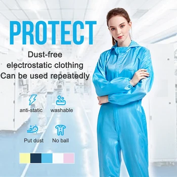

Reusable Protective Clothing Isolated From Human Contact Dust-proof Anti-static Woven Work for Health Care Protective Suit