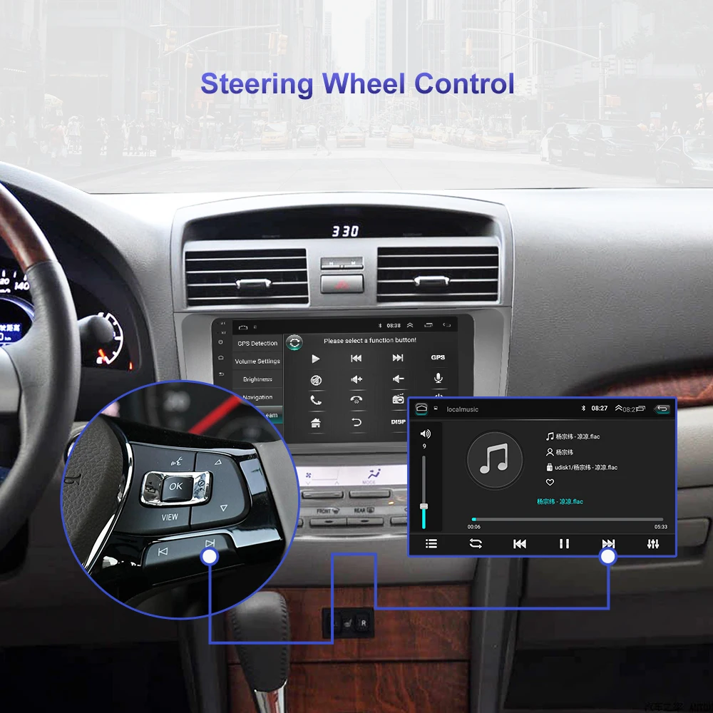 Автомобильный Радио мультимедийный плеер для Toyota Camry 40 2006-2011 Авторадио 2Din Android 8,1 gps навигация магнитофон стерео