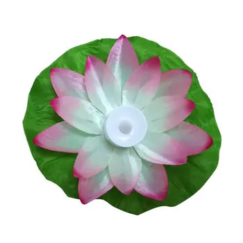 

High Quality LED Artificial Lotus Colorful Changed Floating Flower Lamps Water Swimming Pool Wishing Light Lanterns Party Supply