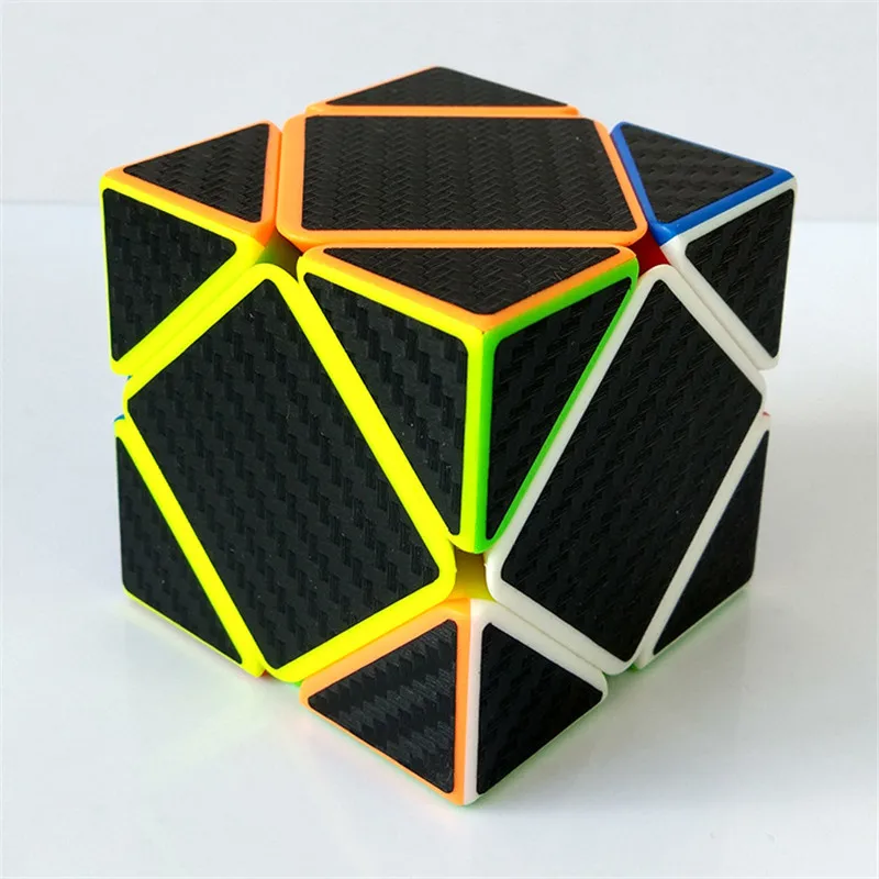 ZCUBE косой углеродного волокна наклейка скорость магический куб скорость твист странной формы головоломки игрушка для детей взрослые "Антистресс" подарок