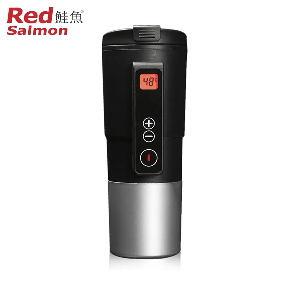 

410ML Portable Intelligent Car Auto Heating Cup Adjustable Temperature Car Boiling Mug Digital Display Kettle Vehicle Thermos