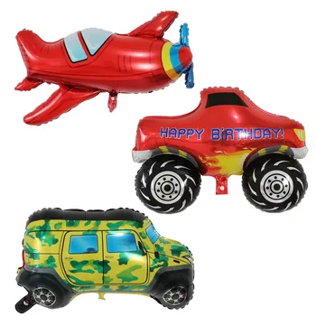 

50pcs Pickup Trucks Car Foil Balloon Birthday Party Decoration Big Tank Car Aircraft Children's Balloon Boys Toys Gifts Globos