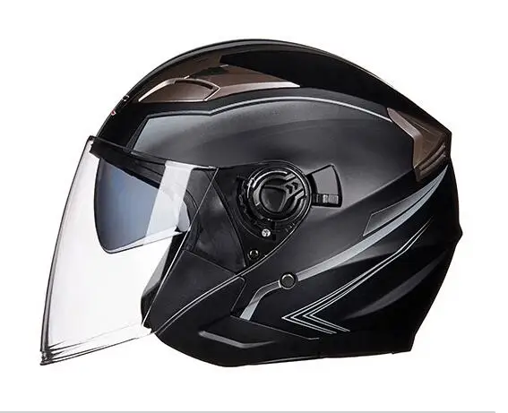 GXT Casco мотоциклетный медиа cara ABS Casco de moto de seguridad Electrica Casco de doble lente moto Casque для женщин/hombr - Цвет: 1