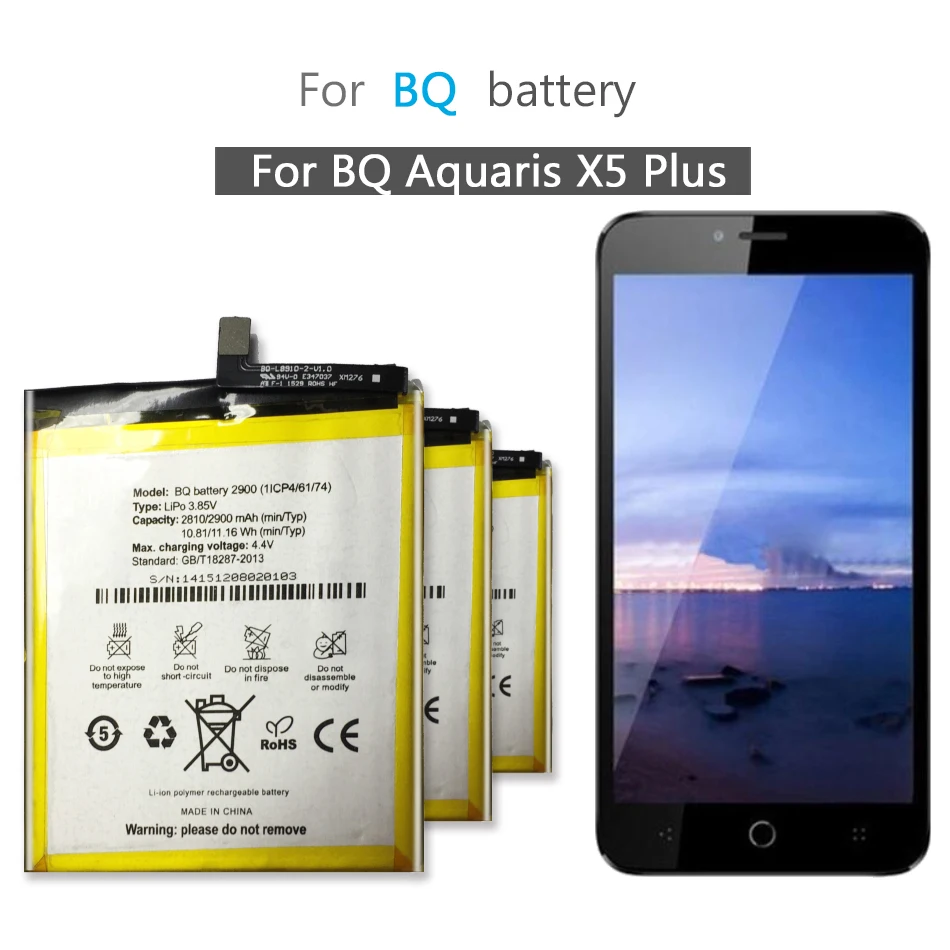 Высокое качество 2900 мАч батарея для BQ Aquaris X5 аккумулятор BQ 2900 батареи+ бесплатный инструмент+ номер отслеживания