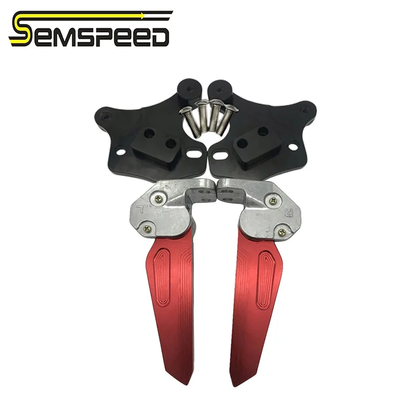 Semspeed Мотоцикл с ЧПУ сзади вращающийся пассажирский подставка для ног колодки Педальная пластина для Yamaha XMAX 300 400 125 250