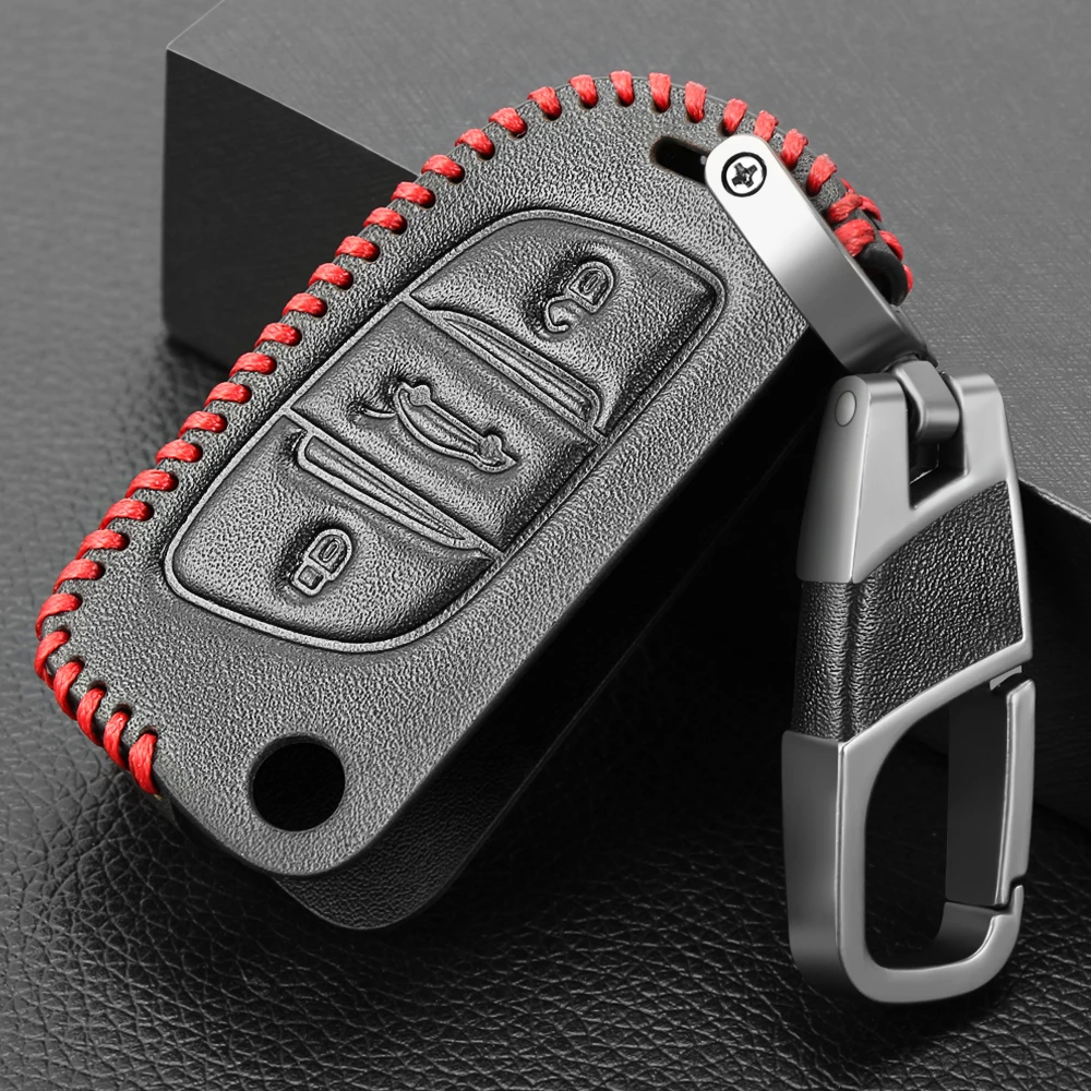 3 кожаный чехол с кнопкой чехол для CITROEN C1 C2 C3 C4 C5 DS3 DS4 DS5 DS6 Автомобильный Дистанционный ключ пустой для peugeot