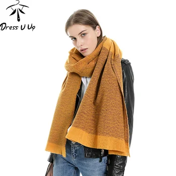 

DRESSUUP 2019 New Color Matching Tassel Cashmere Scarf Warm Shawl