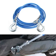 4 метра, поднимающая груз весом до 5 тонн буксировочный трос с Сталь крючками экстренный прицеп для тяжелых условий эксплуатации