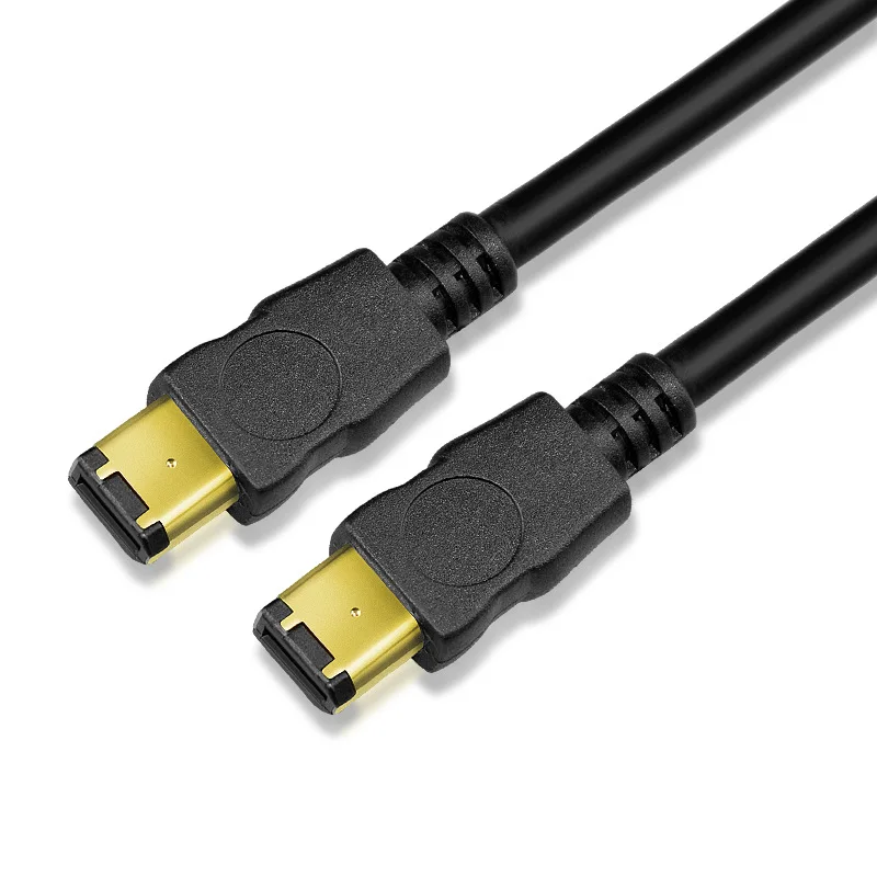 IEEE 1394 A cable port 6 pin to 6P male firewire 400 Connecting data line cables For Industrial camera 1m 2m 3m 5m 10m 15 20 m firewire cable