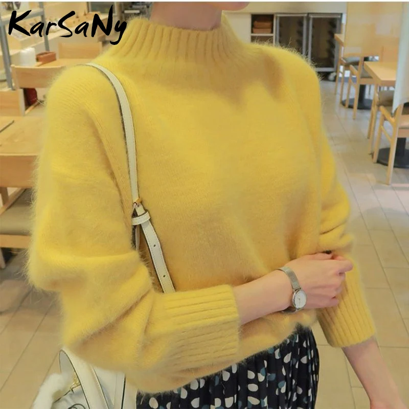 Suéter Jumper Blanco Esponjoso Mujer Brave Soul - Túnica Larga Tallas 8-22 UK