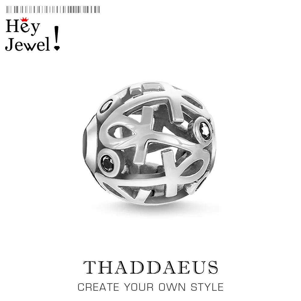 

Beads Cross of Life Ankh,2019 Fashion Brand New Silver Beads Fits Bracelet Thomas Jewelry Trendy Gift For Women & Men