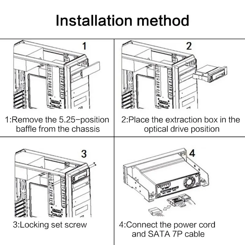 Hard Disk Tray Internal Tray-less Mobile Rack for
