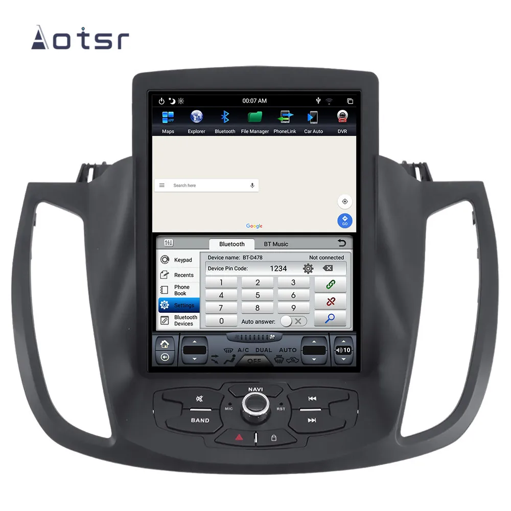 Автомобильный стерео wifi DSP Android 8,1 Tesla стиль Вертикальная gps навигация для Ford KUGA 2013- SWC мультимедийный плеер радио