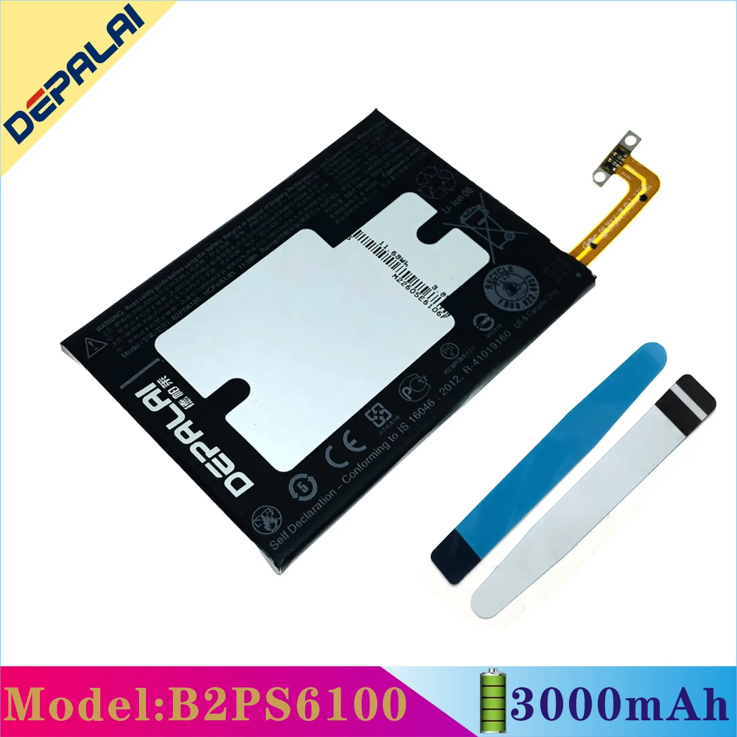Хорошее качество 3000mAh B2PS6100 Сменный аккумулятор для HTC One M10 10/10 Lifestyle M10H M10U реальная