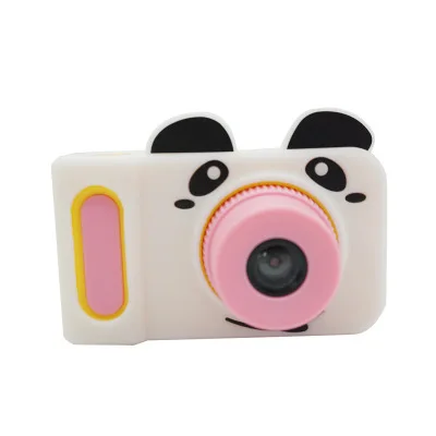 Panda cover Детская камера, игрушки для детей, классная цифровая фотокамера, Детская развивающая игрушка, 12 языков, 32G, поддерживаемые подарки на день рождения - Цвет: Panda cover