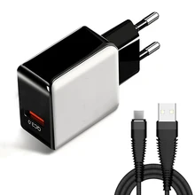 USB зарядное устройство EU/US вилка 18 Вт Быстрая зарядка QC 3,0 настенный мобильный телефон планшет зарядное устройство Быстрая зарядка для iPhone 7 8 Xiomi для huawei