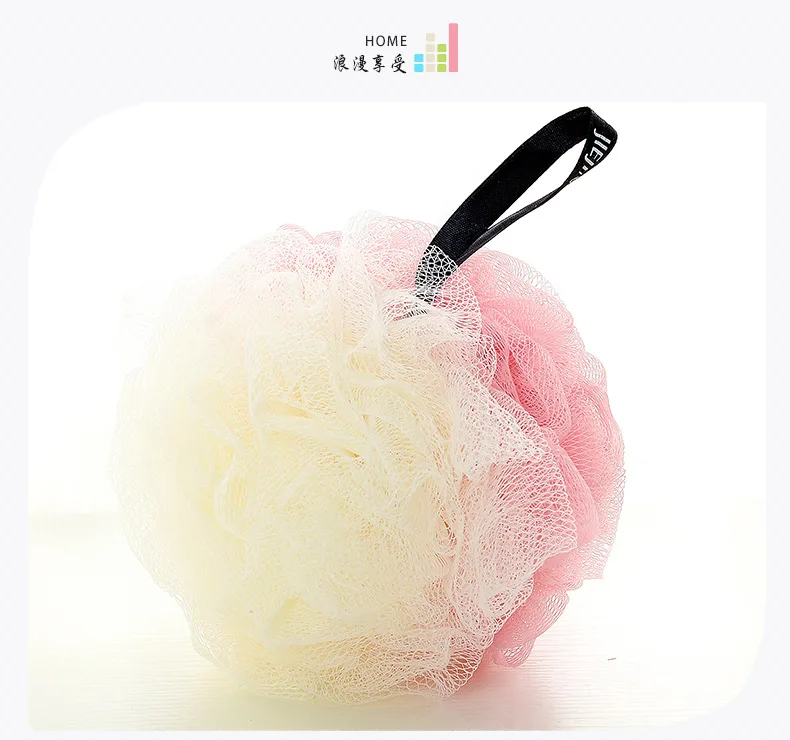 Clean 50G Large Size Mixed Colors Mesh Sponge Bath Ball Foam Bath Ball Korean-style Lingers Bath Foam Children Bath Ball Flower