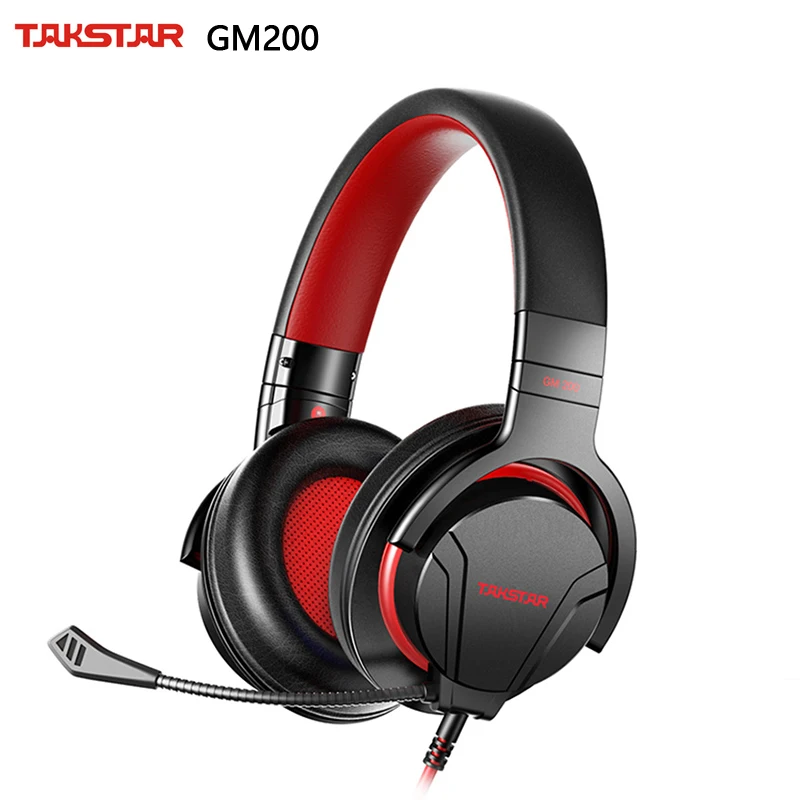 Профессиональная игровая гарнитура Takstar GM200 со съемным микрофоном