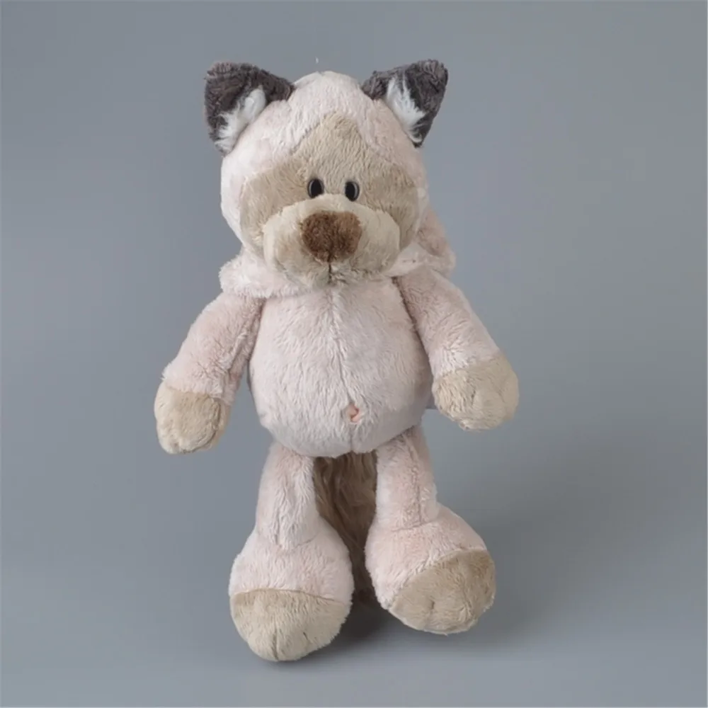 25 см-75 см серый Кот чивета енот мягкая плюшевая игрушка, кукла для малышей, супер мягкая немецкая игрушка,, подарок для детей