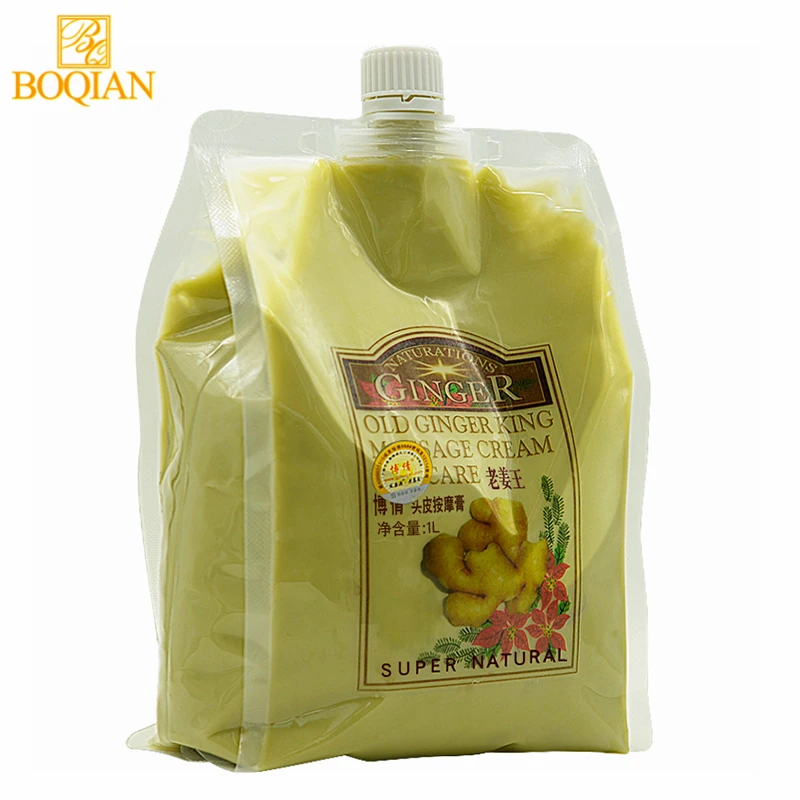 Baratos Crema de Masaje Capilar de boqlan cuidado del cabello de jengibre viejo rey hidratante nutre la mascarilla del cabello reparación dañada tratamiento del cuero cabelludo 1000ml
