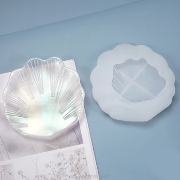 

Crystal Epoxy Resin Mold Shell Dish Plate Casting Silicone Mould DIY Crafts Jewelry Decoration Making Tools S21 20 Dropshipping