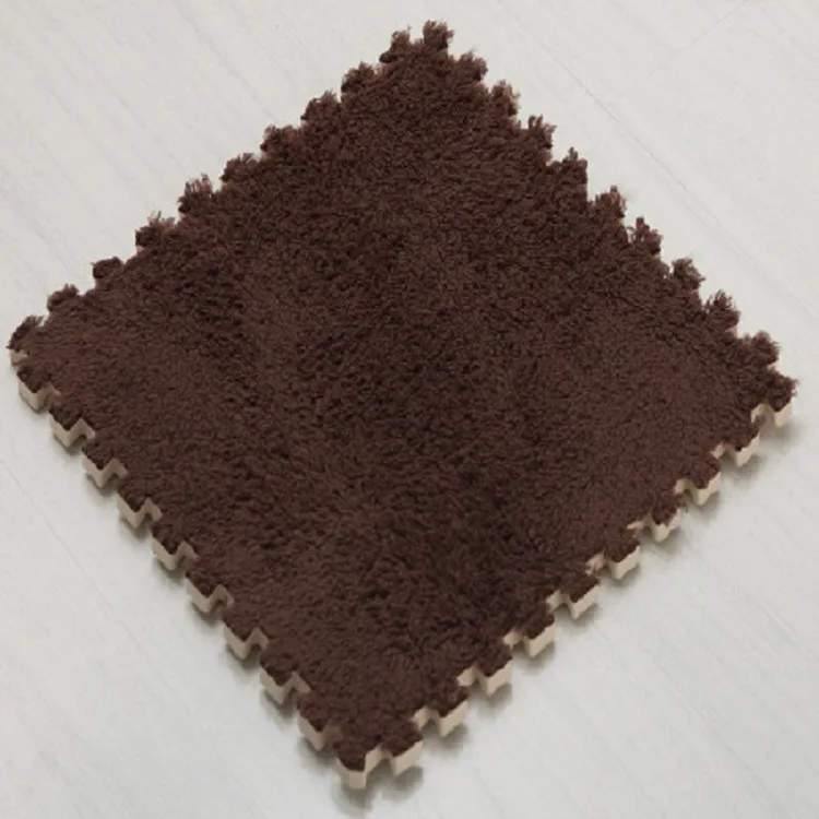 Coffee Alfombra de dormitorio лоскутный ковер коврик для двери EVA спальня гостиная напольный коврик татами напольный коврик пазл плюшевый - Цвет: Coffee