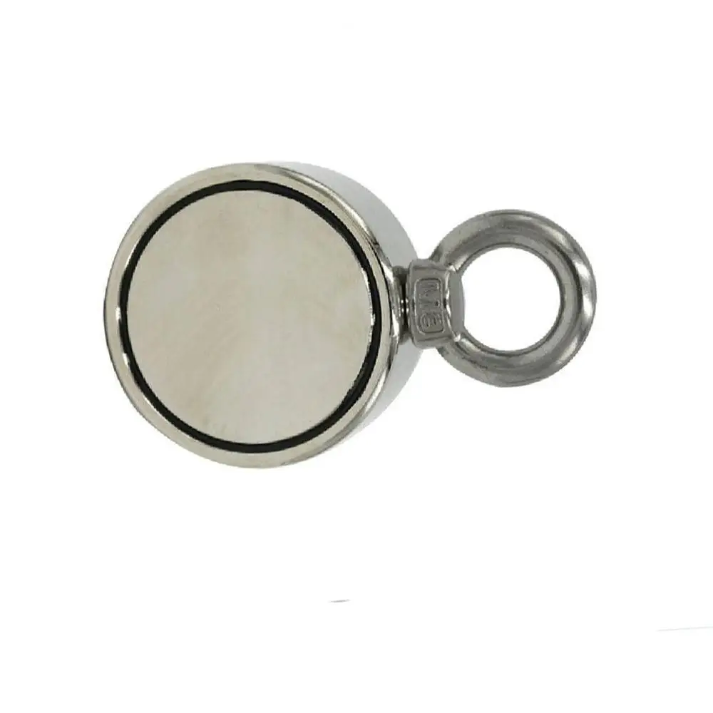 

300KG 60mm Compact Size Super Strong Double Side Durable Use Metal Magnet Detector Force Neodymium Recovery