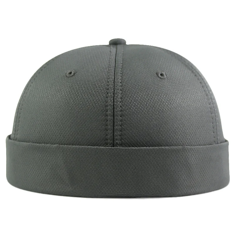 Winter Men Fleece Lining Docker Cap Skullcap Big Size Sailor Cap Beanie Hats Men Bucket Brimless Hat Skullcap Bonnet Dad