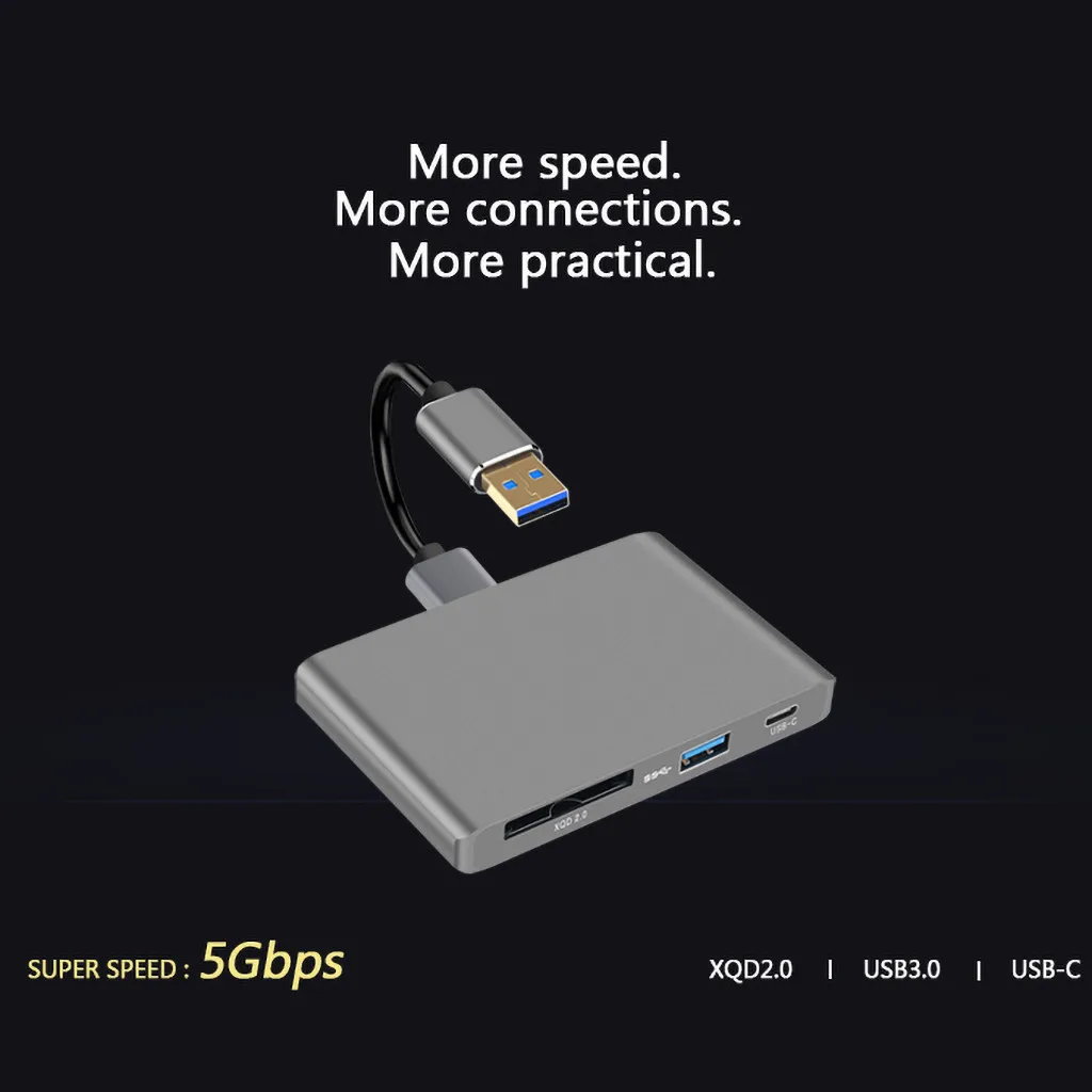 1 х кардридер концентратор для USB 3,0 концентратор тип-c до 4 к x 2 к HDMI зарядный кардридер адаптер для Pro для Windows XP, система MacOS