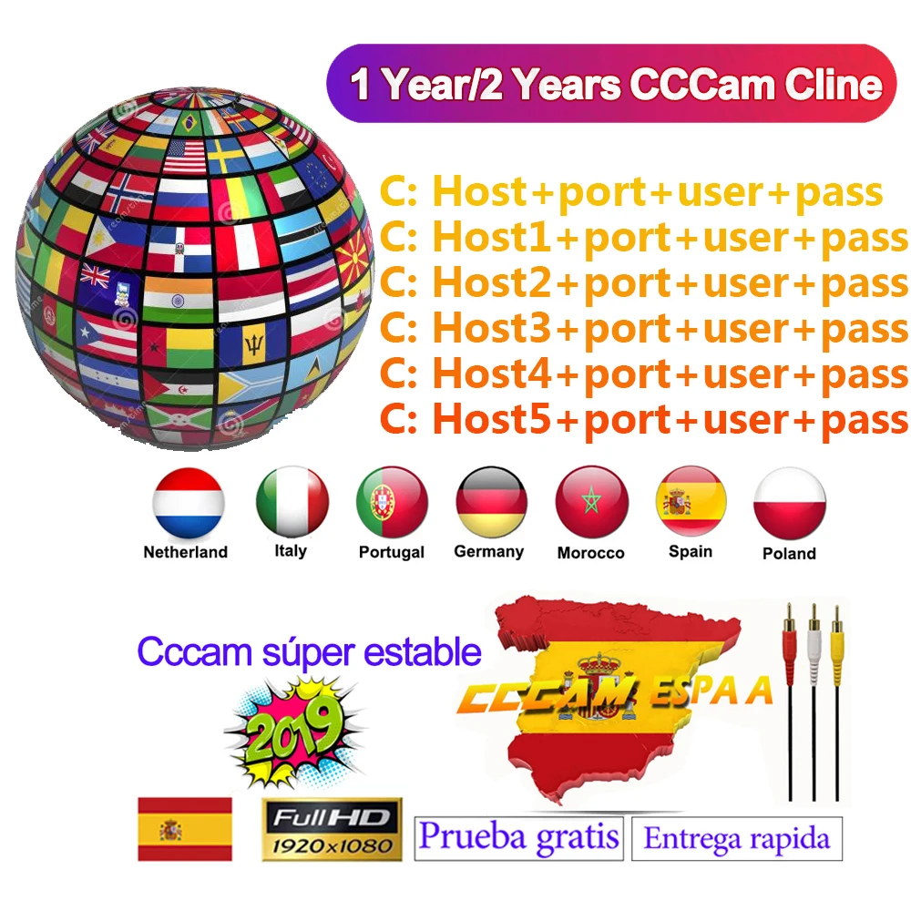

Reseller Control Panel Best Stable 6/8 Lines Cccams Spain Germany Ccam Lines For DVB-S2 Freesat V7 HD GTMedia V9 Super V8 Nova