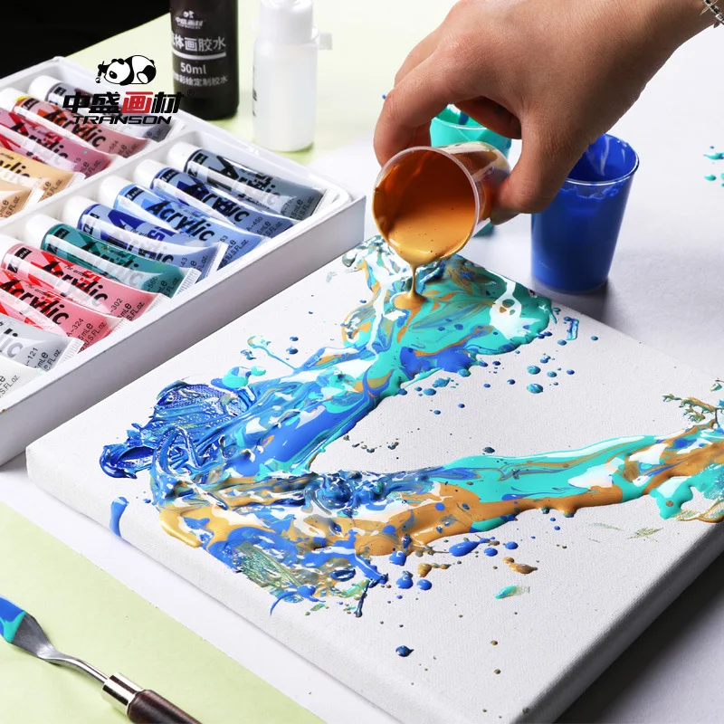 

Wet Extension Painting Set Fluid Coloured Drawing Water Painting Tool DIY Materials Children Pigment Halloween Drawing Graffiti